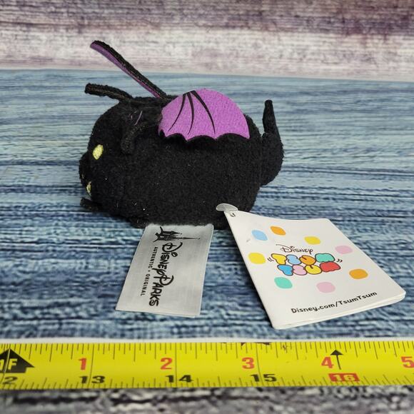 Disney Tsum Tsum Maleficent Dragon Sleeping Beauty 3.5" Plush Disney Store w/tag - Picture 3 of 5